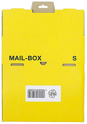 Mail-Box S, gelb, 249x175x79 mm Versandkarton Postversandkarton 20 Stück