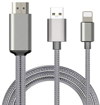 SwiftLand Cable Adaptador Phone HDMI, 1080P HD AV Digital Adaptador para teléfono Phone 11/11 Pro/11 PRO Max/XR/XS / 8/8 Plus / 7/6 / 5s / 5c / 5 / se, Pad PRO, Pad Air, Mini para iOS 13 y anteriores