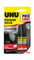 UHU Power glue liquide control - colle instantanée, ultra rapide et forte, technologie anti-goutte, sans solvants, transparente, tubes 2x3g