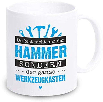 4youDesign Tasse • Du bist Nicht nur der Hammer - sondern der ganze Werkzeugkasten • Geschenkidee zum Valentinstag, Geburtstag, Hochzeitstag