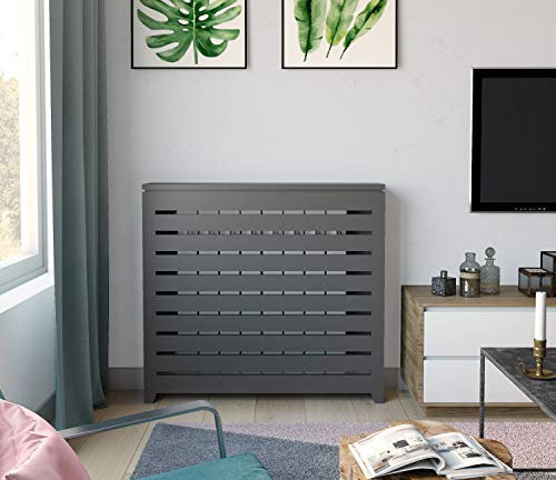 Radiator covers lacquered matt grey – different sizes.