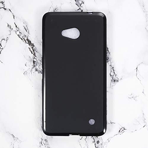 Coque de Téléphone en TPU Compatible avec Microsoft Lumia 640 LTE, Étui Souple Antichoc Ultra Fin avec Découpes Précises et Protection Anti-Rayures (Noir)