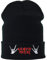 EXPRESS-STICKEREI Beanie with Embroidery Heavy Metal Warm Winter Beanie hat Beanie Strechable and Soft Cuffed Beanie Cap Unisex (Heavy Metal (Devil Horns) - Stickmütze)