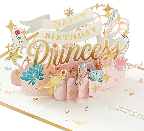 Hallmark Signature Paper Wonder Pop-Up-Geburtstagskarte für Kinder (Disney Princess)