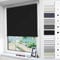 Magiea Verdunklungsrollo ohne & mit Bohren Klemmfix, Schwarz B100 x H200 cm (Stoffbreite 95 cm), Klemmrollo Thermorollo, Innenrollo für Sonnen- und Sichtschutz, Rollos für Fenster & Tür