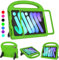 2024 Newest iPad Mini 7(A17 Pro)& iPad Mini 6 (A15) 2021Tablet Case for Kids (7th/6th Generation),Lightweight Shockproof Kid-Proof Cover Built-in Screen Protector with Handle Stand Tablet Case - Green