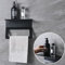 DEKAZIA® porta asciugamani bagno da parete accessori bagno appendi asciugamani bagno piantana porta asciugamani nero porta salviette bagno portasciugamani da parete porta asciugamano porta telo bagno