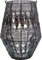 Kare Design Laterne Hayat, Schwarz, Handgearbeitet, Windlicht, Kerzenhalter, Zimmer Deko, Dekoration für Wohnzimmer, Schlafzimmer, Hochzeit, Unikat, Aluminium, 33x22x22 cm (H/B/T)