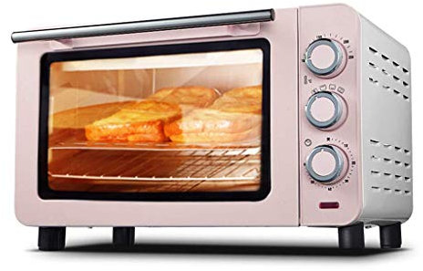 Mini forno elettrico da 15 l, temperatura regolabile, 100 – 230 ℃ e 60 minuti di temporizzazione, 3 metodi di riscaldamento domestico, multifunzionale, Smart Cake per pane, porta in vetro temperato