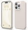 elago Funda Silicona Líquida Compatible con iPhone 15 Pro, Silicona Premium, Funda Protectora Cuerpo Completo [Estructura A Prueba Golpes 4 Capas], Forro Microfibra Suave Antiarañazos (Piedra)