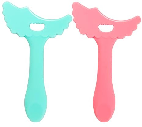 2 Stücke Eyeliner Schablone Lidschatten Schablone Eyeliner Hilfe Eyeliner Stencil Silikon Eyeliner Werkzeug,für Make-Up-Anfänger und Professionelles(Pink Green)