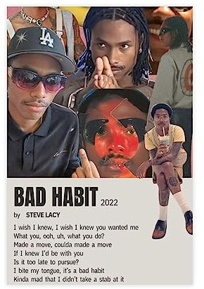 EYEZER Steve Lacy Poster 2 Leinwand Poster Schlafzimmer Dekor Sport Landschaft Büro Zimmer Dekor Geschenk ungerahmt 30 x 45 cm