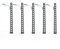 5PCS Modelleisenbahn Zubehör Lampen & Beleuchtung HO Straßenlaternen Modell Outdoor Landschaft DIY Handgemachte Lampe