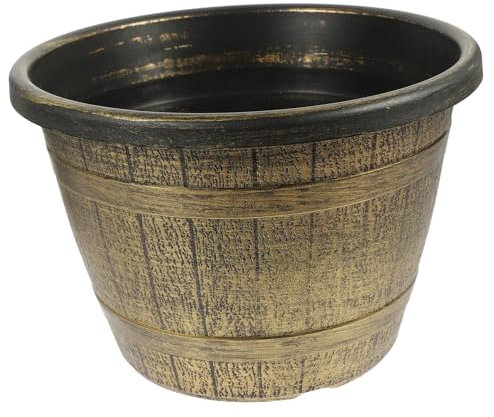 BESPORTBLE Jardinera De Imitación De Madera Retro Maceta Práctica y Decoración para Exterior