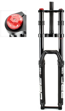 27,5/29 Zoll DH Fahrrad Federgabel, Federweg 150mm Magnesiumlegierung Doppelschulter 1-1/2 Zoll Konisches Rohr MTB Fahrrad Stoßdämpfergabel (Size : 27.5 inch)