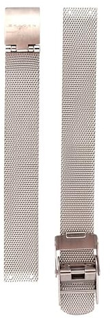 Skagen Uhrenarmbänder für Damen 12mm, Silber Edelstahl, original ersatzband für 456SSS