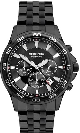 Sekonda Unisex-Adult Analog Japanese Quartz Watch with Stainless Steel Strap 30195