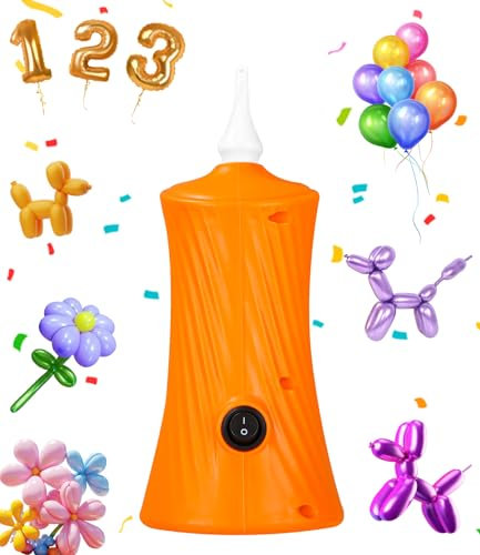 PERMUST Pompa Elettrica per Palloncini lunghi, 30W Pompa Elettrica, Pompa Per Palloncini Portatile,Gonfiatore elettrico, Pompa a Palloncino Elettrica per il Partito, Compleanno e decorazione