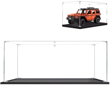 BOOVAX Vitrine Schaukasten für Lego 42177 42180 - Acryl Klar Schaukasten für [Mercedes-Benz-G500/Mars Exploration Rover]- Vitrine - 50x25x30cm | 2mm (Nur Vitrine)