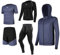 Danfiki Tenue de sport pour homme - Ensemble de course à pied pour homme, bleu, M
