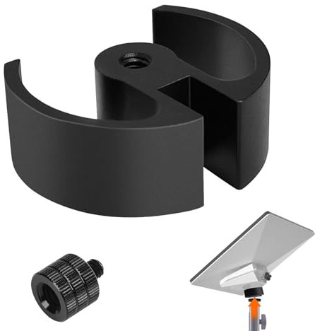 Starlink Mini Tripod Adapter - High-Strength Aluminum Alloy Mount for Starlink Mini - 1/4-20 and 3/8-16 Compatible - Perfect for Tripods, Clamps, and More (H-20mm/0.78)