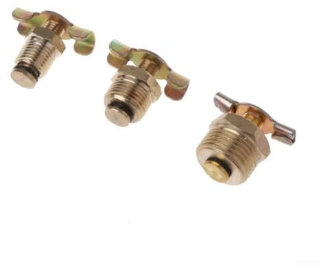 ZWEquipint Valvola di scarico in ottone massiccio per serbatoio compressore d'aria, valvola di scarico dell'aria, NPT 1 4 pollici 3 8 pollici 1 2 pollici raccordi per compressore a pistone (B)