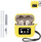 Silicone Protective Case for JBL TOUR PRO 3 Earbuds - Durable and Eco-Friendly Bluetooth Earphone Cover with Precise Holes and Charging Compatibility - Shock-proof, Comfortable Touch,Yellow