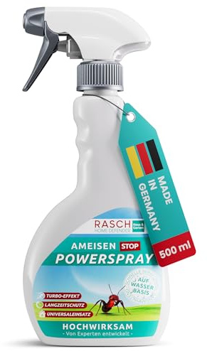 RASCH HOME DEFENDER® Ameisenspray für Innen & Aussen [500ML] - Effektives Ameisen Spray - ameisenmittel Garten gegen alle Ameisenarten - Langzeitwirkung Spray gegen Ameisen - Antspray - Ameisenabwehr