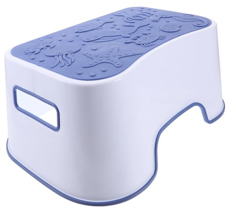 Kisangel Toilettenhocker Aus Pp Material Mit Rutschfester Oberfläche Tritthocker Für Badezimmer Kompakt Töpfchenhocker Für Kinder Und Erwachsene