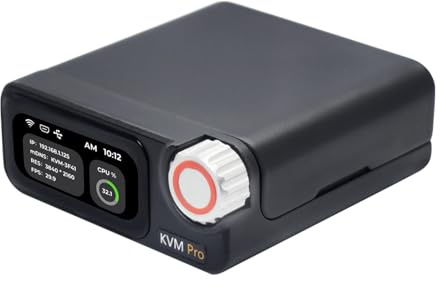 Sipeed NanoKVM Pro Nano 4K KVM over IP, 2x A53 CPU 1GB LPDDR4X 32GB eMMC, 1000M Ethernet POE WiFi 6, for Remote Server Maintenance ATX Power Control Batch Management (Desk,ETH POE WIFI,LED Strip)