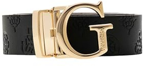 GUESS Gürtel Jena Adjustable And Reversible Pant Belt W95 Black/Dark Taupe schwarz creme kürzbar wendbar