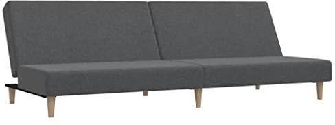 Schlafsofa, ausklappbar, 2-Sitzer, Sessel, Sofa, Wohnzimmer, Hellgrau, Stoff, 200 x 84,5 x 69 cm