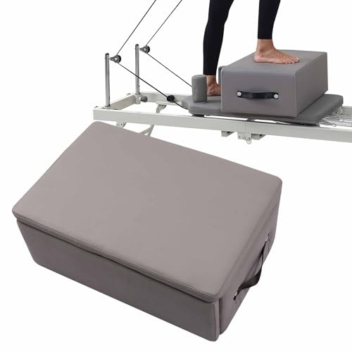 HSSTYLE Pilates-Sitzbox für Pilates-Reformer von Box für Heimfitnessstudios und professionelle Studios zur Verwendung für Pilates-Übungen
