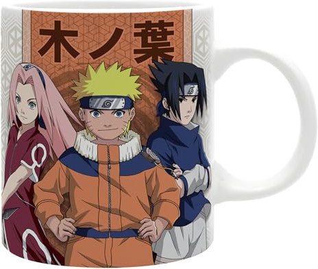 ABYSTYLE Naruto Tasse 320 ml Konoha vs Suna – Offizielles Produkt – Keramiktasse mit Sublimationsdruck, hochwertig, langlebig
