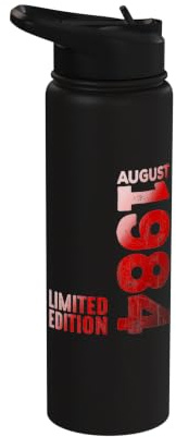 Agosto 1984 Anno Leggendario 1984 Nascita Vintage Dal 1984 Stainless Steel Insulated Water Bottle