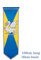 NET TOYS Ritterwappen mit Drachen Mittelalter Standarte 100 x 30 cm gelb-blau Fahne mit Wappen Flagge Mottoparty