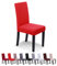 SaintderG® Housse de Chaise 6 pièces, Housse de Salle à Manger pour Un Ajustement Universel, Lycra étirable, Durable, Bouquet, Hôtel, Décor de Restaurant(Rouge, 6 pièces).
