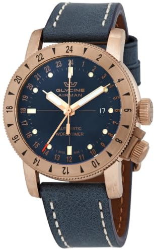 Glycine GL0167 - Airman 44 Bronze GMT