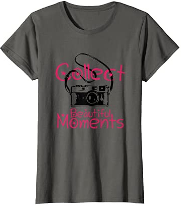 Damen Kamera T-Shirt - Fotografie Fotografen Shirt Geschenk