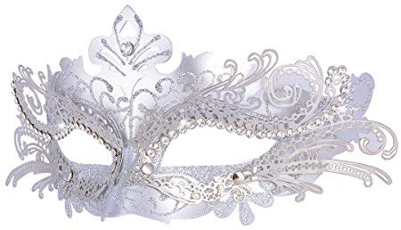 Hoshin Maskerade Maske, Karneval Dekorationen Venezianische Masken für Frauen (Silber)