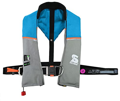 Secumar, automatische Rettungsweste, Ultra 170 Harness ocean / hellgrau / orange