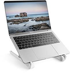 TECHNOSMART Support Ordinateur Portable Lit, Bureau et Canapé, Support Tablette et PC Portable, Table pour Ordinateur Portable Rétractable et Réglable