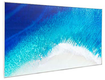 Klarstein Radiateur Infrarouge Mural, Chauffage Infrarouge 600W, Panneau Chauffant Infrarouge, Télécommande, Radiateur Electrique Extra Plat, Salle de Bain, Sans CO2, Faible Conso d'Energie