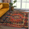 SANAT Teppich Vintage - Modern Teppiche für Wohnzimmer, Kurzflor Teppich in Mehrfarbig, Öko-Tex 100 Zertifiziert, Größe: 80x150 cm