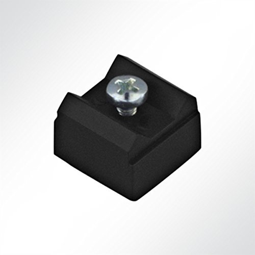 LYSEL® Rollenstopper Schienenstopper Endstopper für Laufschiene 25x19mm (1 Stück)