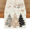 Artoid Mode Rosa Bäume Weihnachtsdeko Weihnachten Tischläufer, Winter Christmas Küche Tisch Dekoration Drinnen Urlaub Party Dekor 40x140 cm
