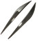Wimpern Sidemarker 1 Paar Kohlefaser Auto Frontscheinwerfer Augenbrauen Aufkleber Trim Auto Dekoration Zubehör Für BMW 3er F30 320i 325i 316i Autoscheinwerfer Augenbrauen