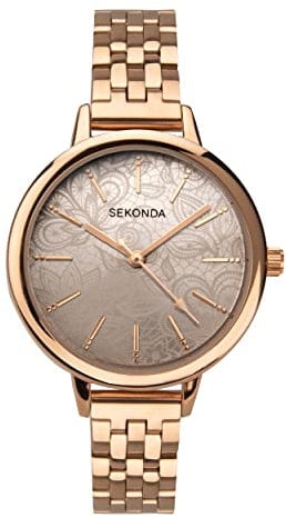 Sekonda Ladies Rose Gold Tone Watch 40306