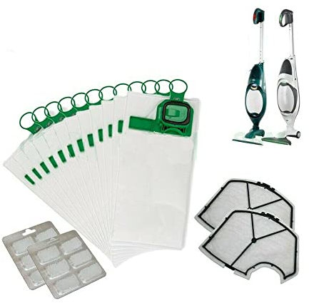 IMPORT GE.RA. EXPORT, GE.RA Kit Risparmio Ricambi Folletto Compatibili VK140 VK150 12 Sacchetti 12 Profumi 2 Griglie