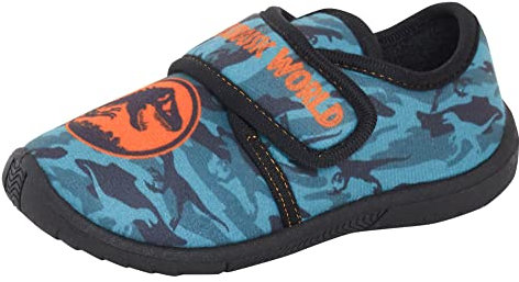 Jurassic World Hausschuhe für Jungen und Kinder, Dinosaurier-Schlupfpantoletten, für den Innenbereich, Haus und Dino-Schuhe, multi, 24 EU